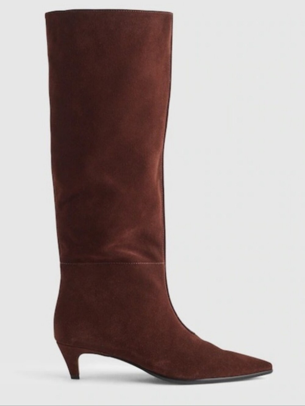 Madewell Emilie Tall Suede Boot - Chocolate Raisin